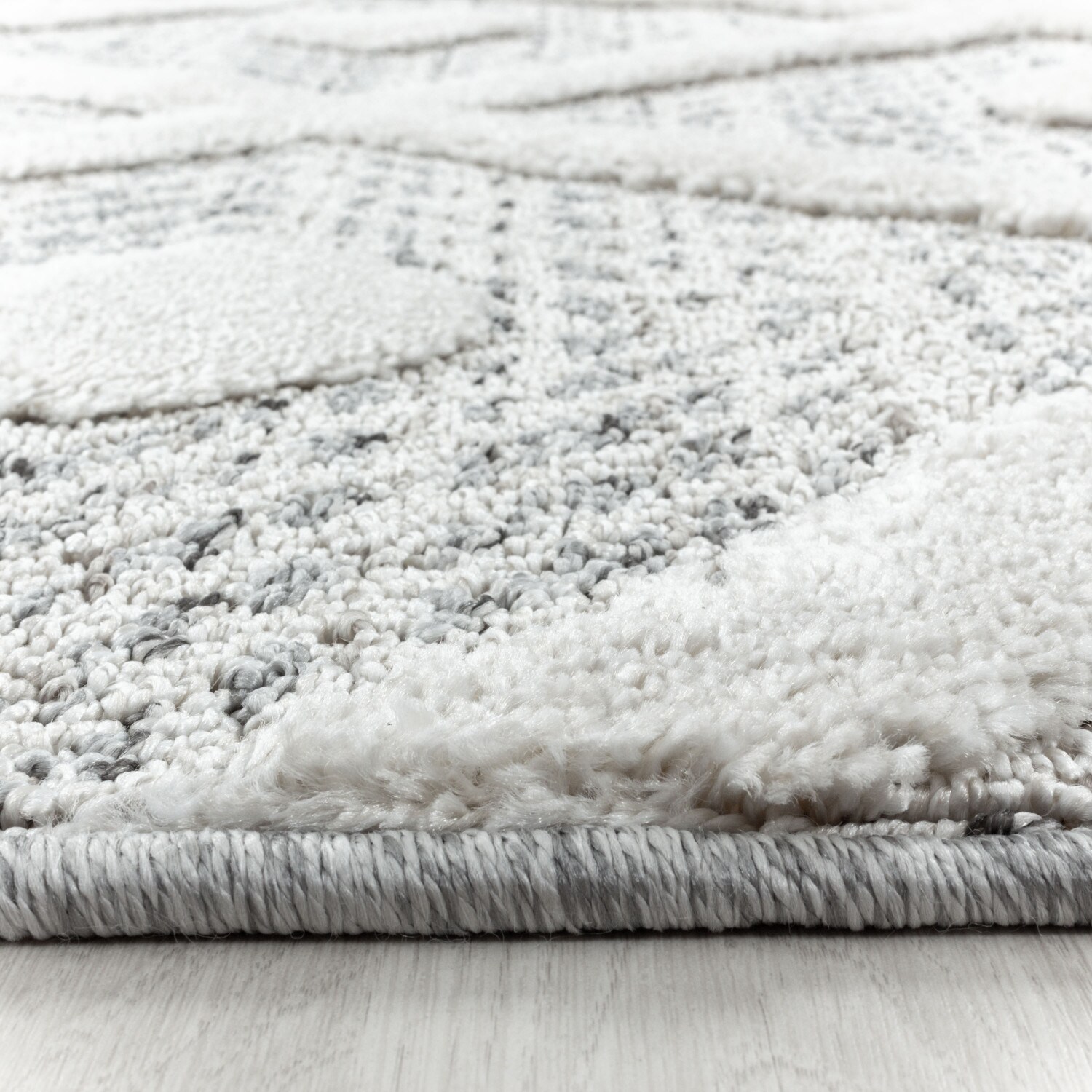 Modern Designer Elegante Teppich, Hoch-Tief Effekt 3D Boho Teppich, Pflegeleicht