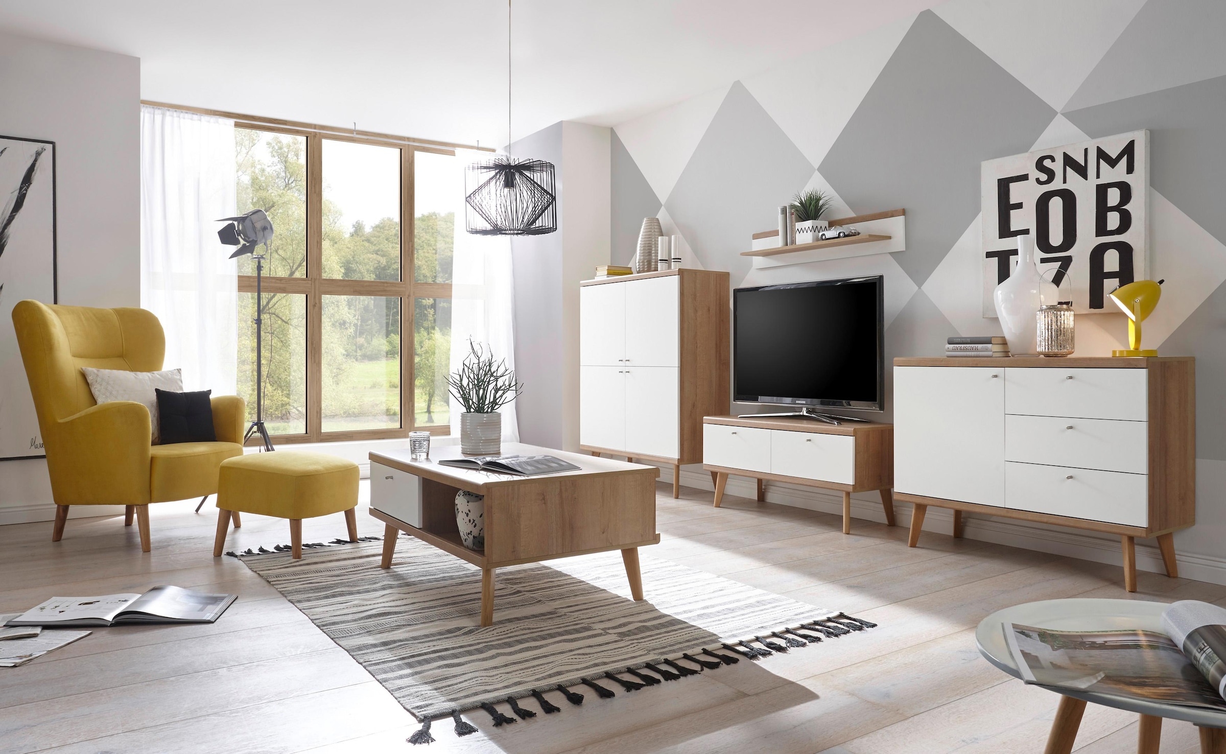andas Sideboard »Merle« Scandi Design, Breite 107 cm