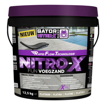 Gator Nitro-X fijn voegzand platina 12,5 kg