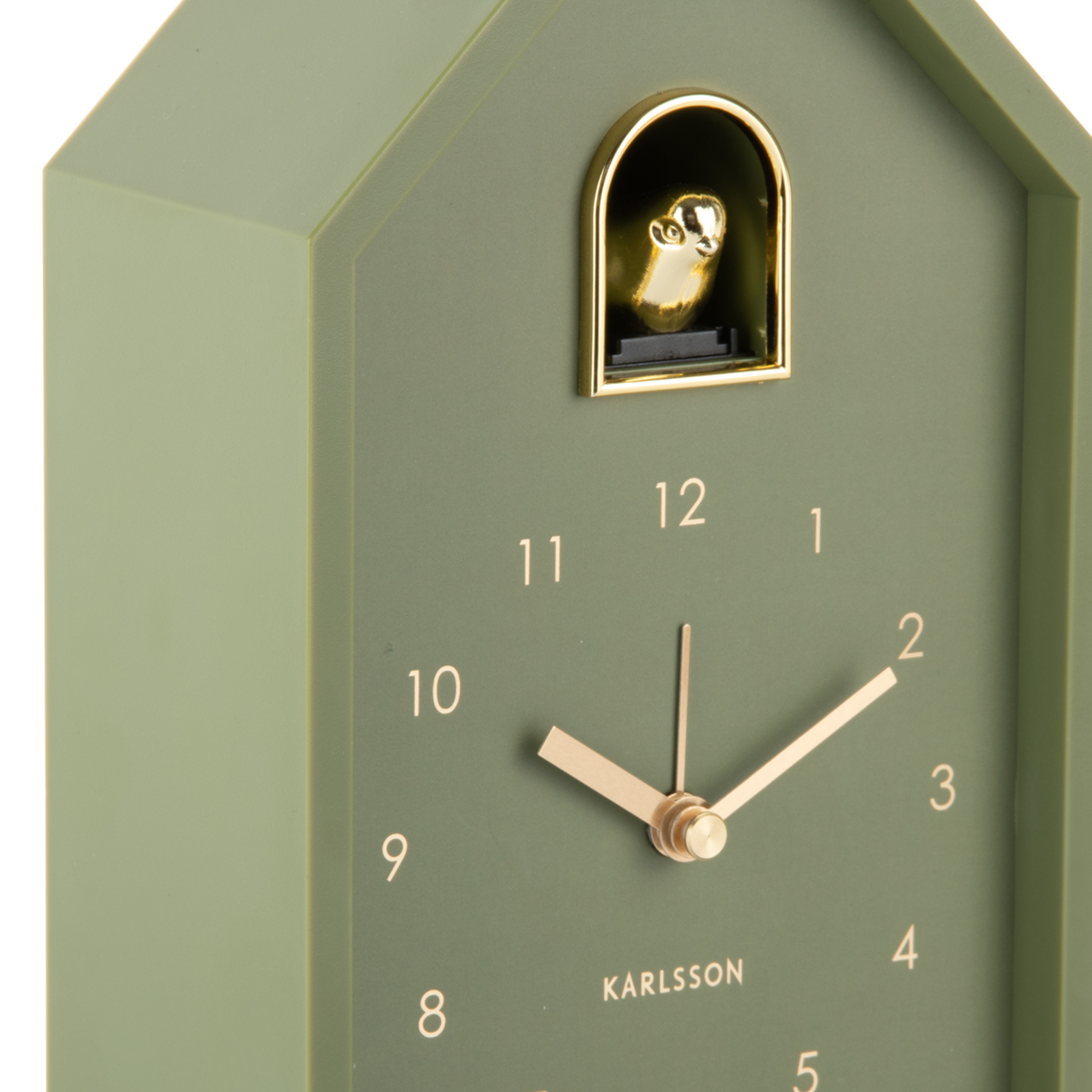 Wekker Modern Cuckoo Oro Luxegroen