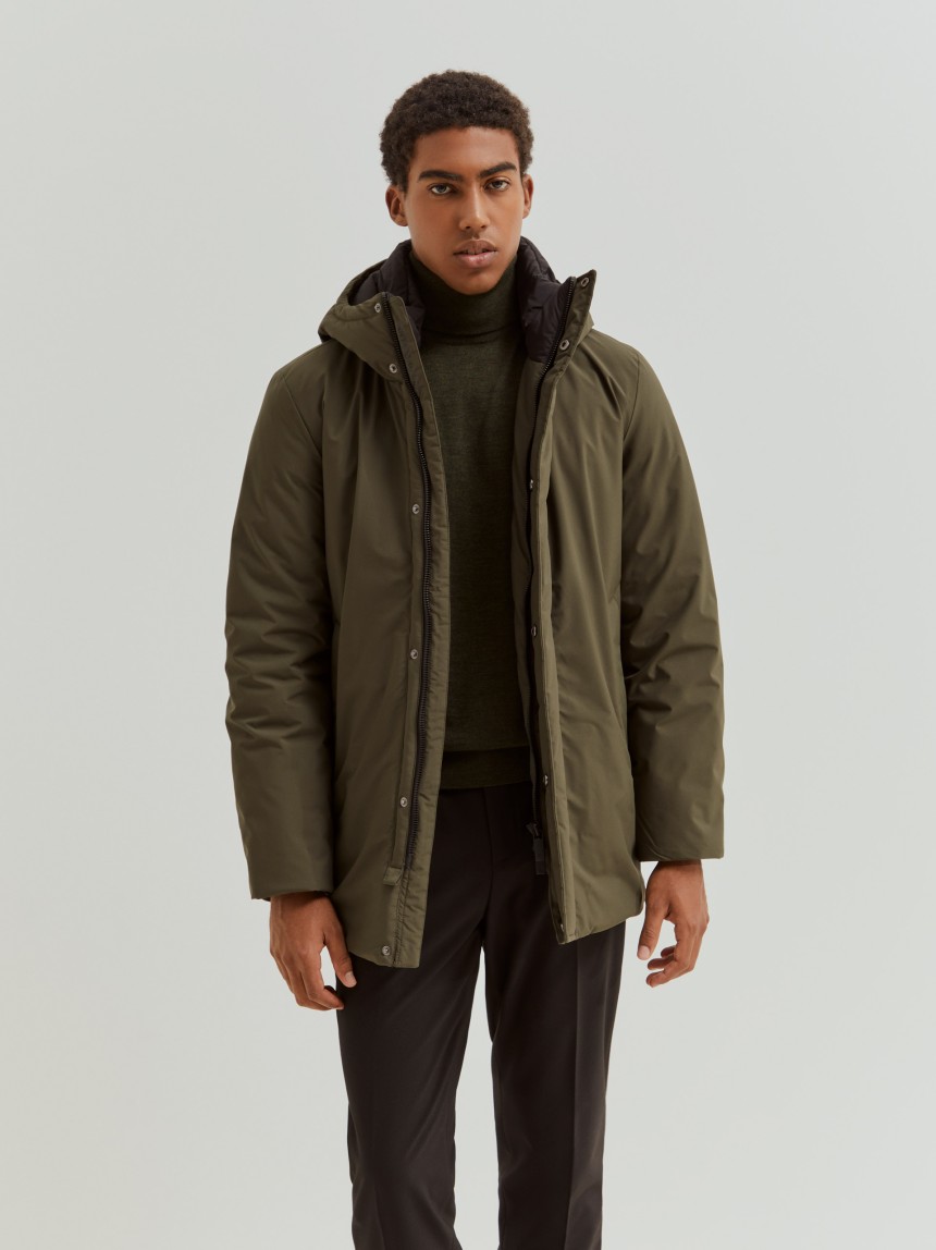 Parka Acolchoada com Capuz
