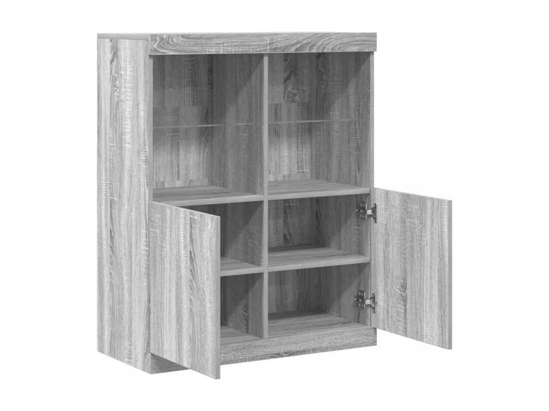 Buffet sonoma gris 81x37x100 cm bois d'ingénierie