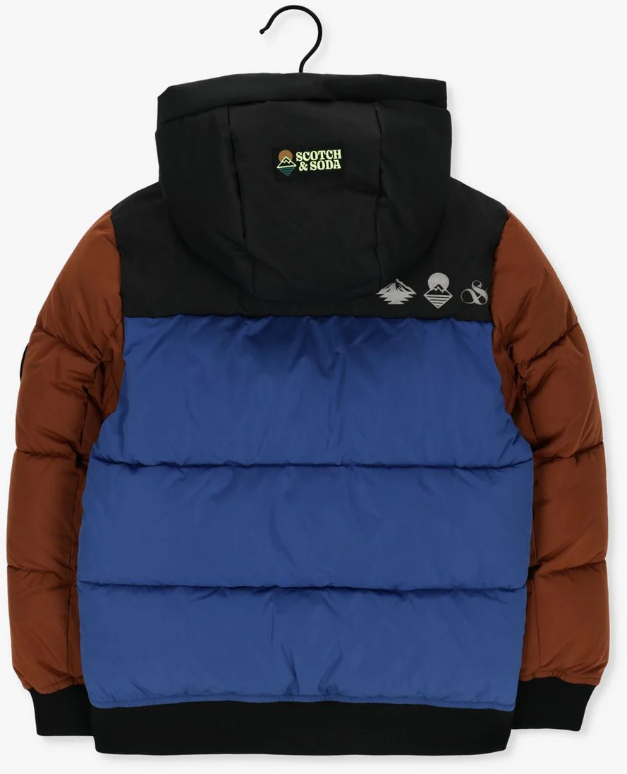 SCOTCH & SODA blauwe scotch & soda gewatteerde jas 167473-22-fwbm-a10