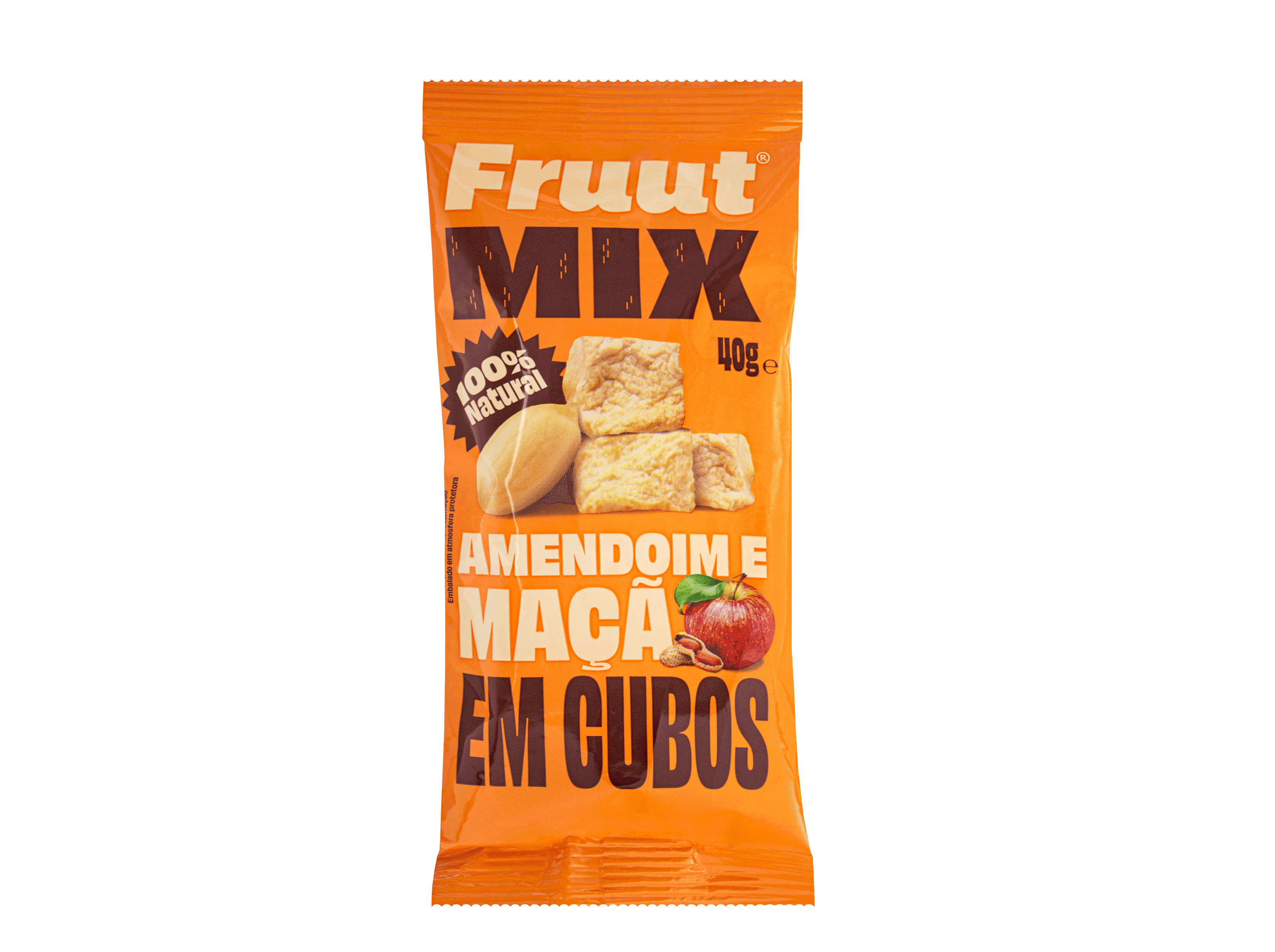 SNACK FRUUT MAÇÃ AMENDOIM SEM AÇÚCAR 40G