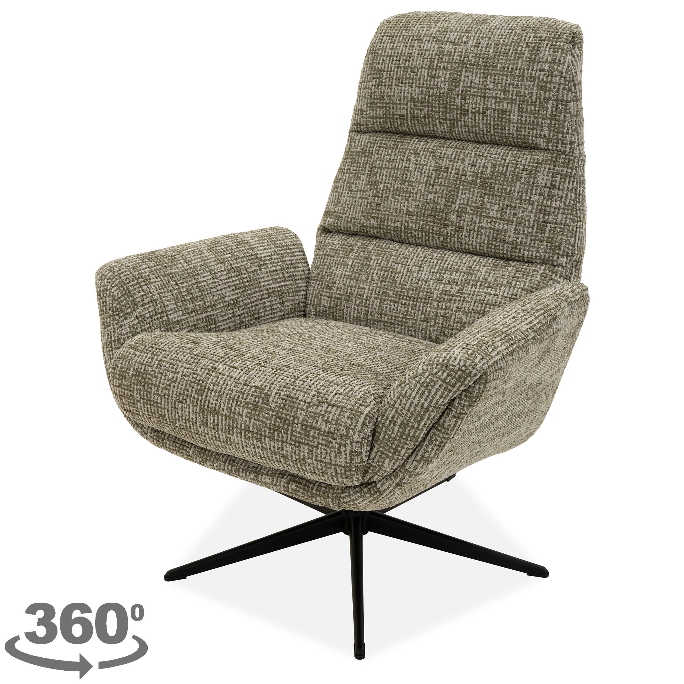 Draaifauteuil Dazzle B82 x D81 x H96 cm