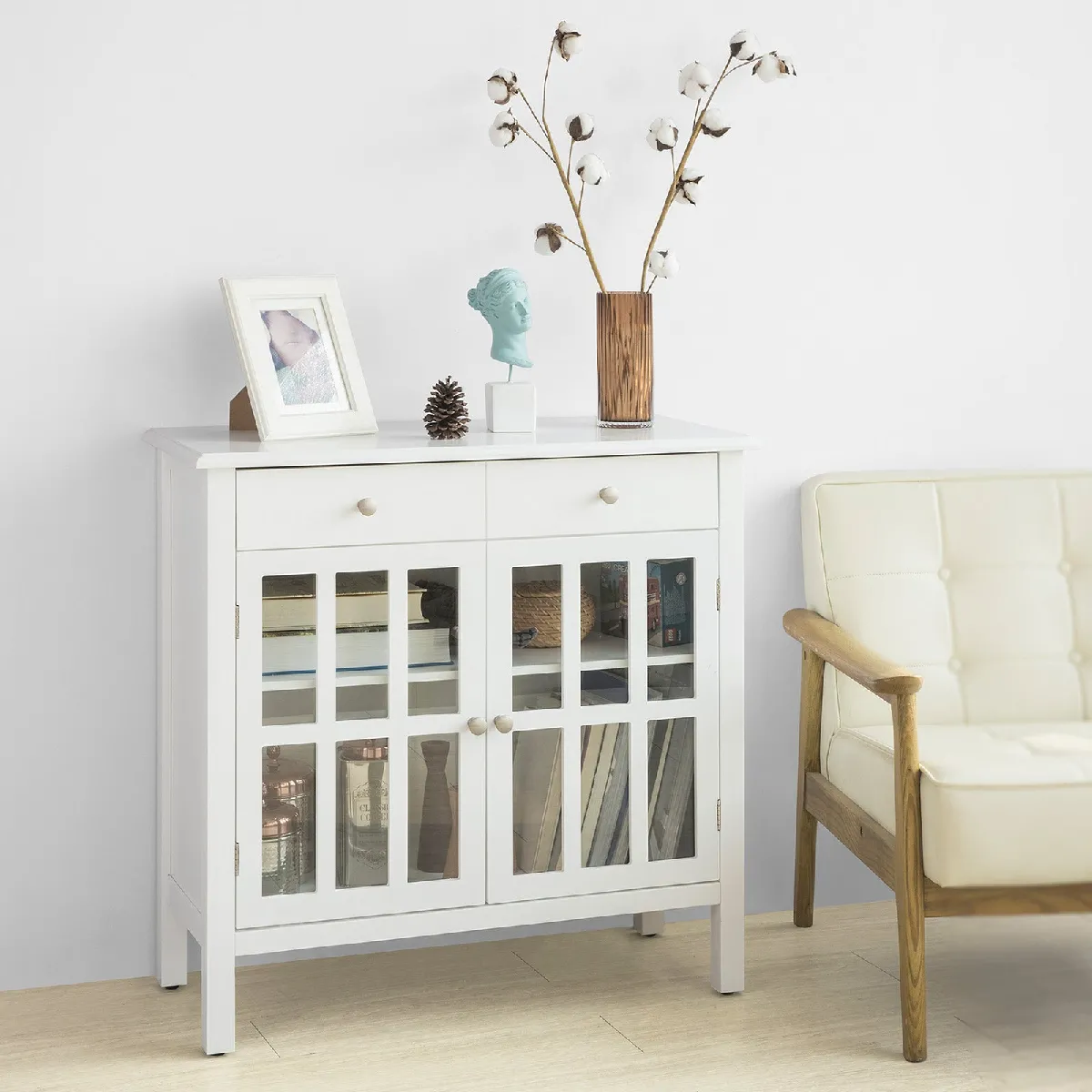 SoBuy FSB23-W Buffet Commode