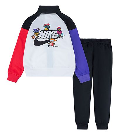 Nike Trainingsanzug - Cardigan/Hosen - Blocked - Schwarz/Mehrfar