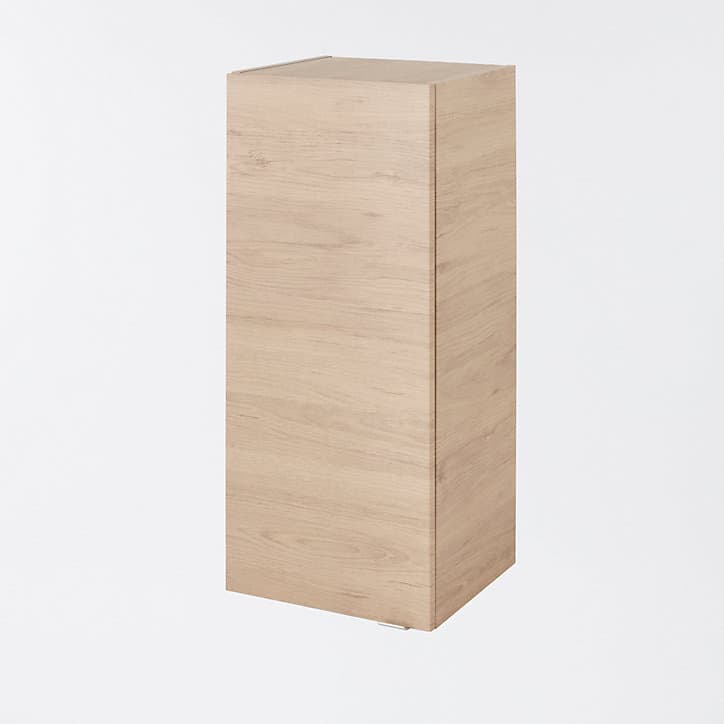 Armoire de salle de bains GoodHome Imandra bois chêne L.40 x H.90 x P.36 cm