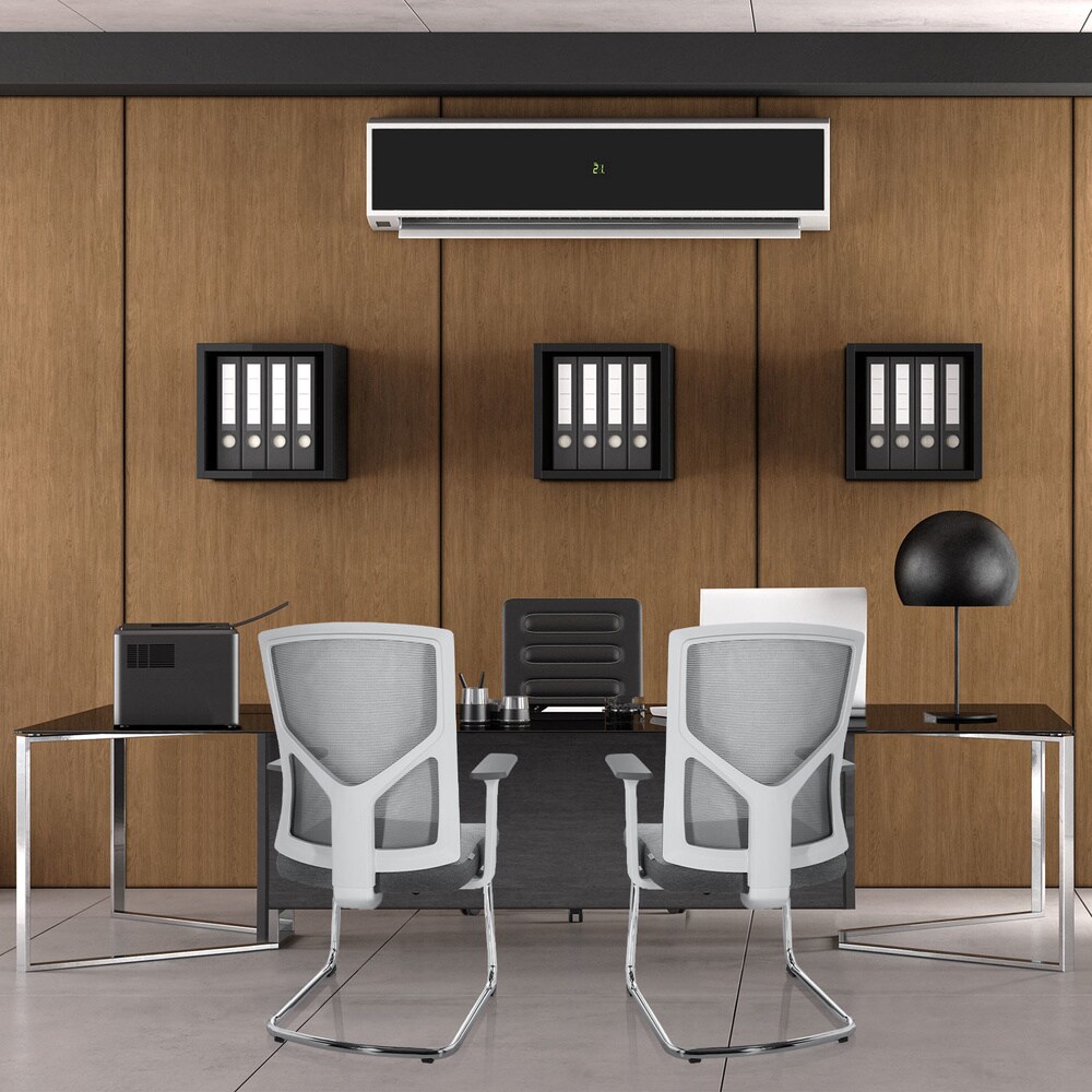 Freischwinger BRETON V W Stoff/Netzstoff mit Armlehnen hjh OFFICE