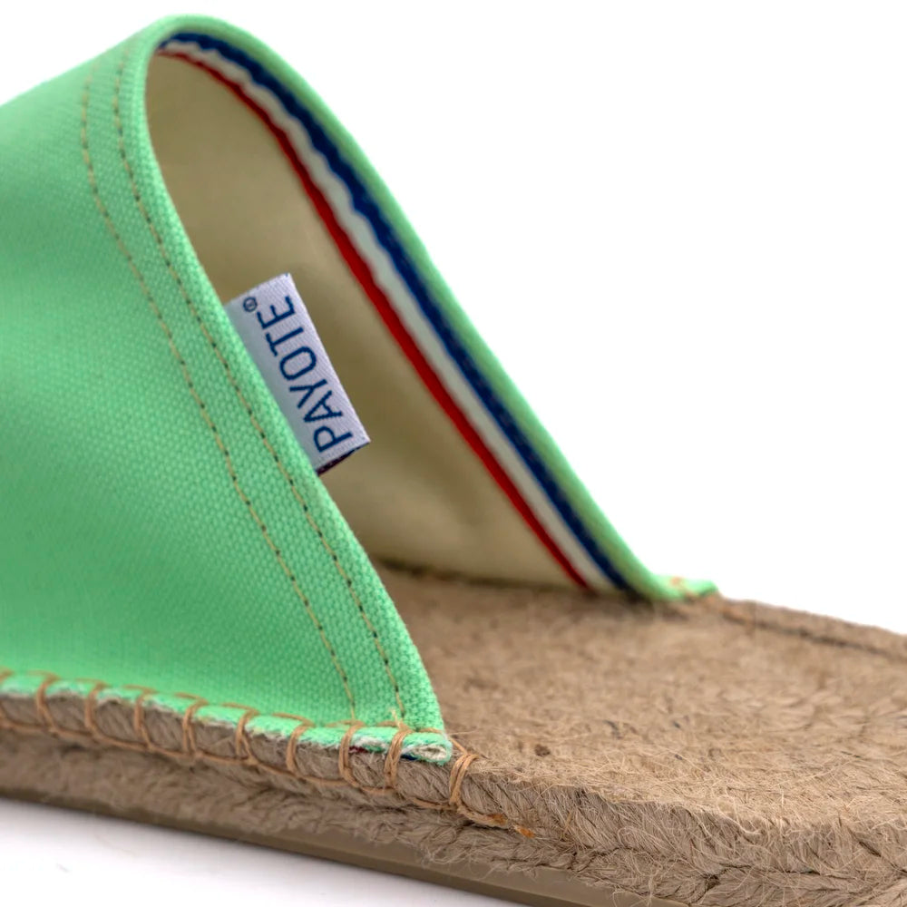 Mule Espadrille Vert Menthe