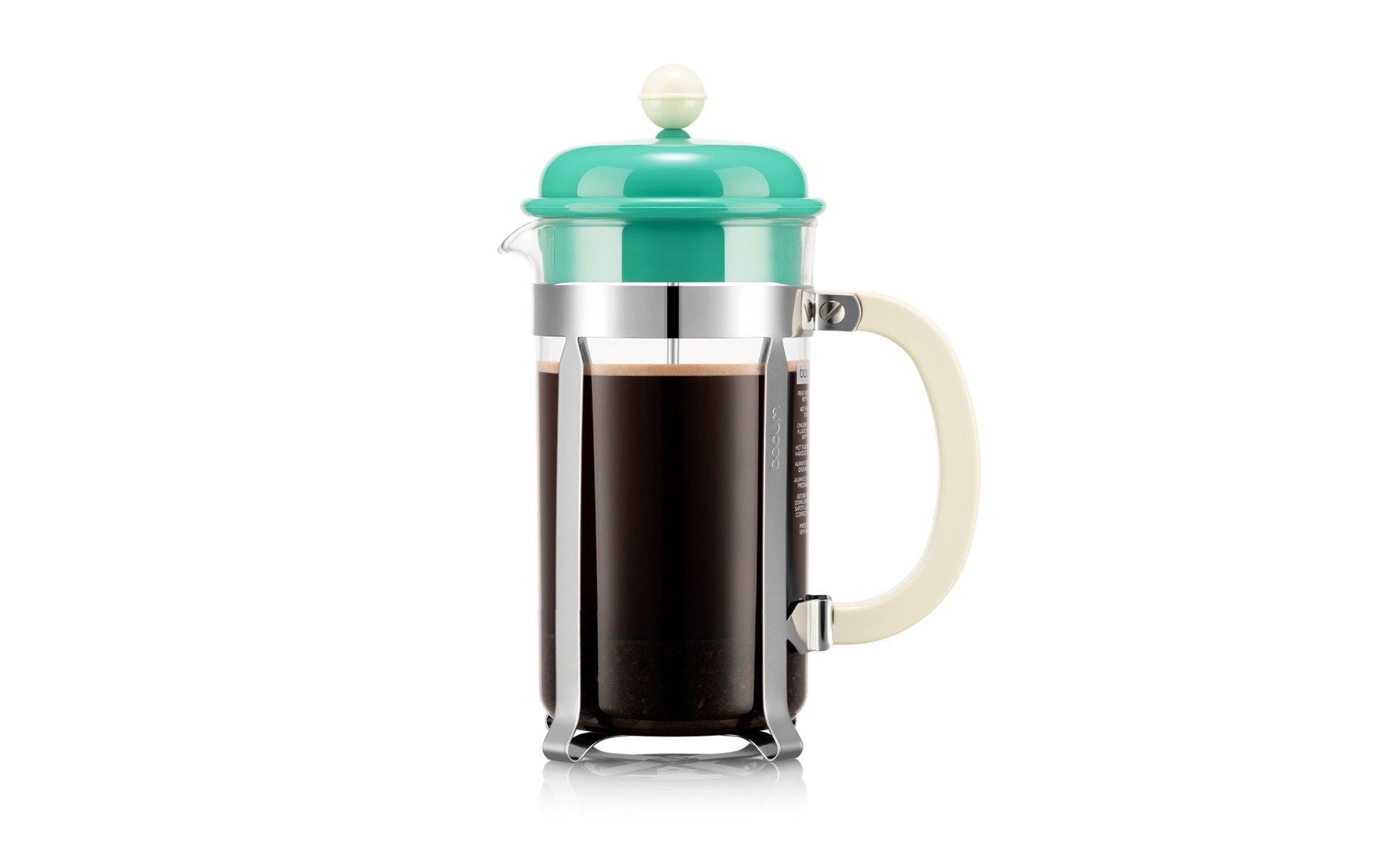 Kaffeebereiter Caffettiera 8 Tassen, 1 l, GreenKaffeebereiter mit Kunststoffdeckel