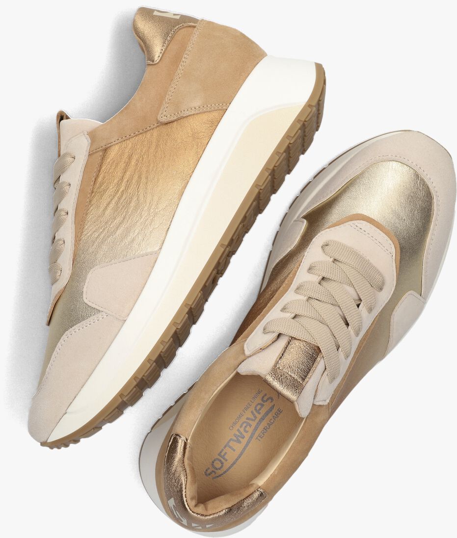SOFTWAVES gouden softwaves lage sneakers 8.94.01