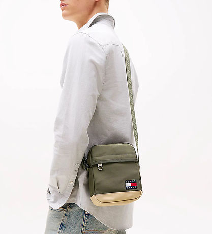 Tommy Hilfiger Umhängetasche - Ace Daily - Zinn/Green