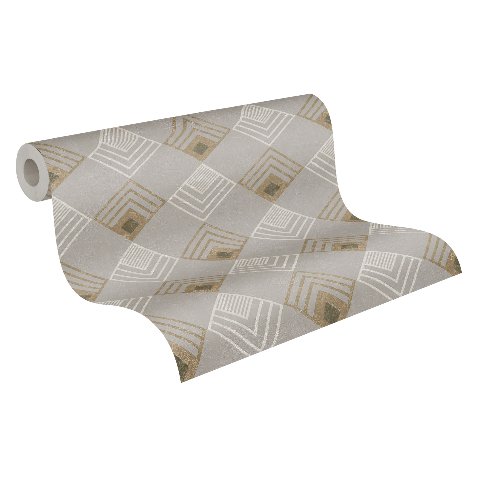 Vliestapete NEW LIFE - grau-beige - 10 Meter
