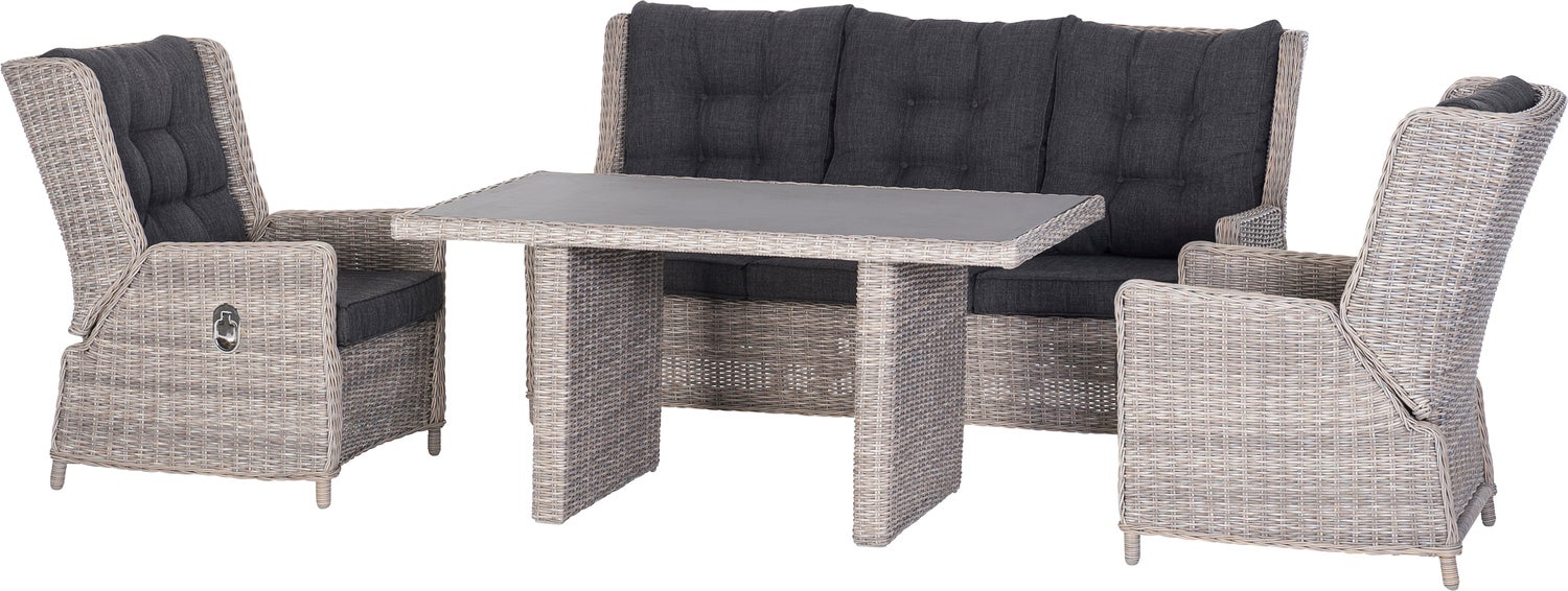 Intratuin 3-zits loungebank Sanur beige