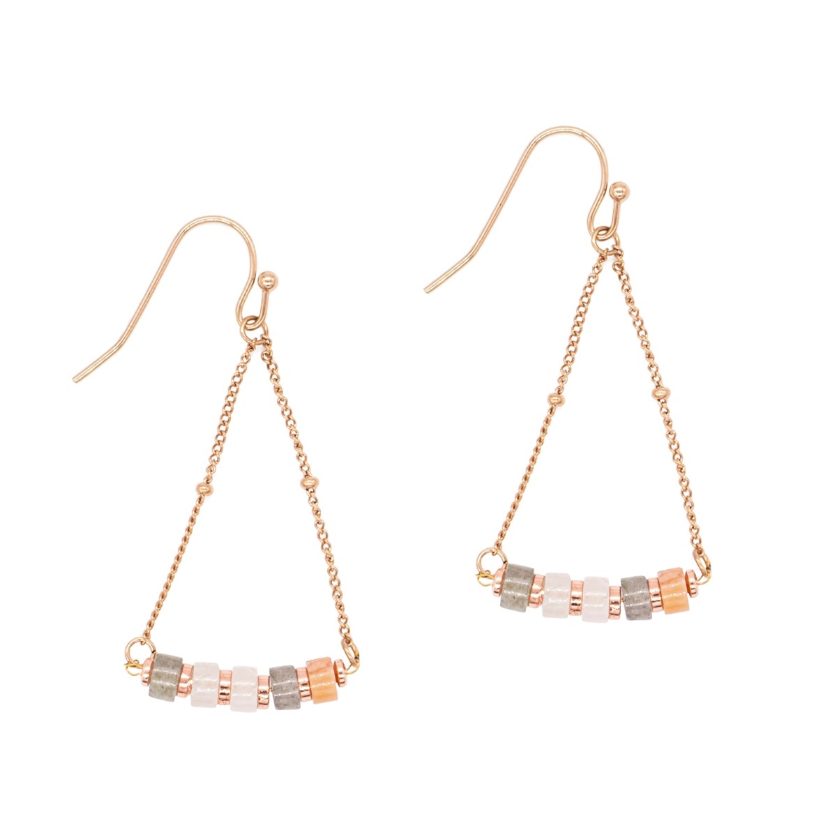 Boucles d'oreilles Piana en Pierres de Lune