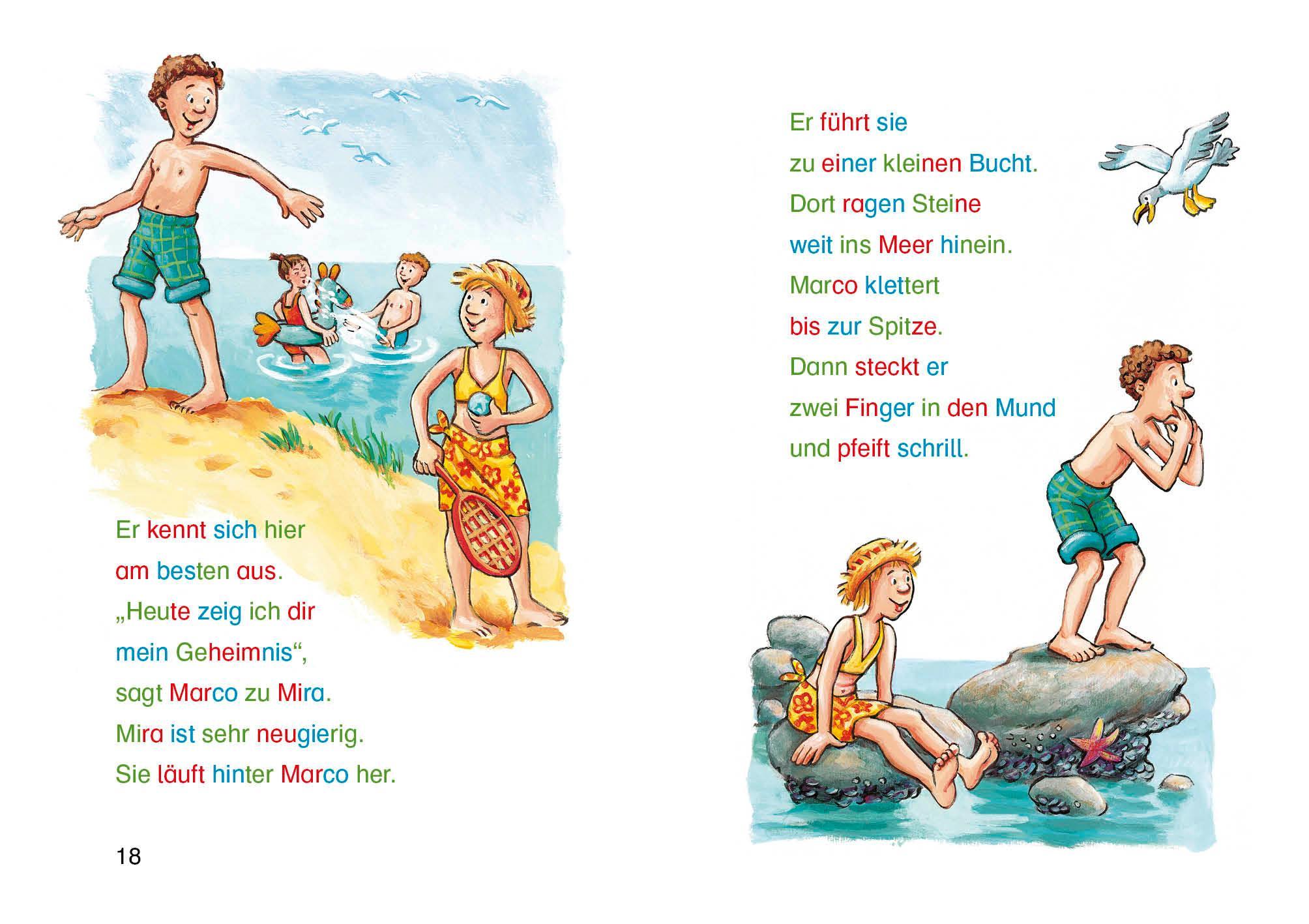 Silbengeschichten zum Lesenlernen - Delfingeschichten