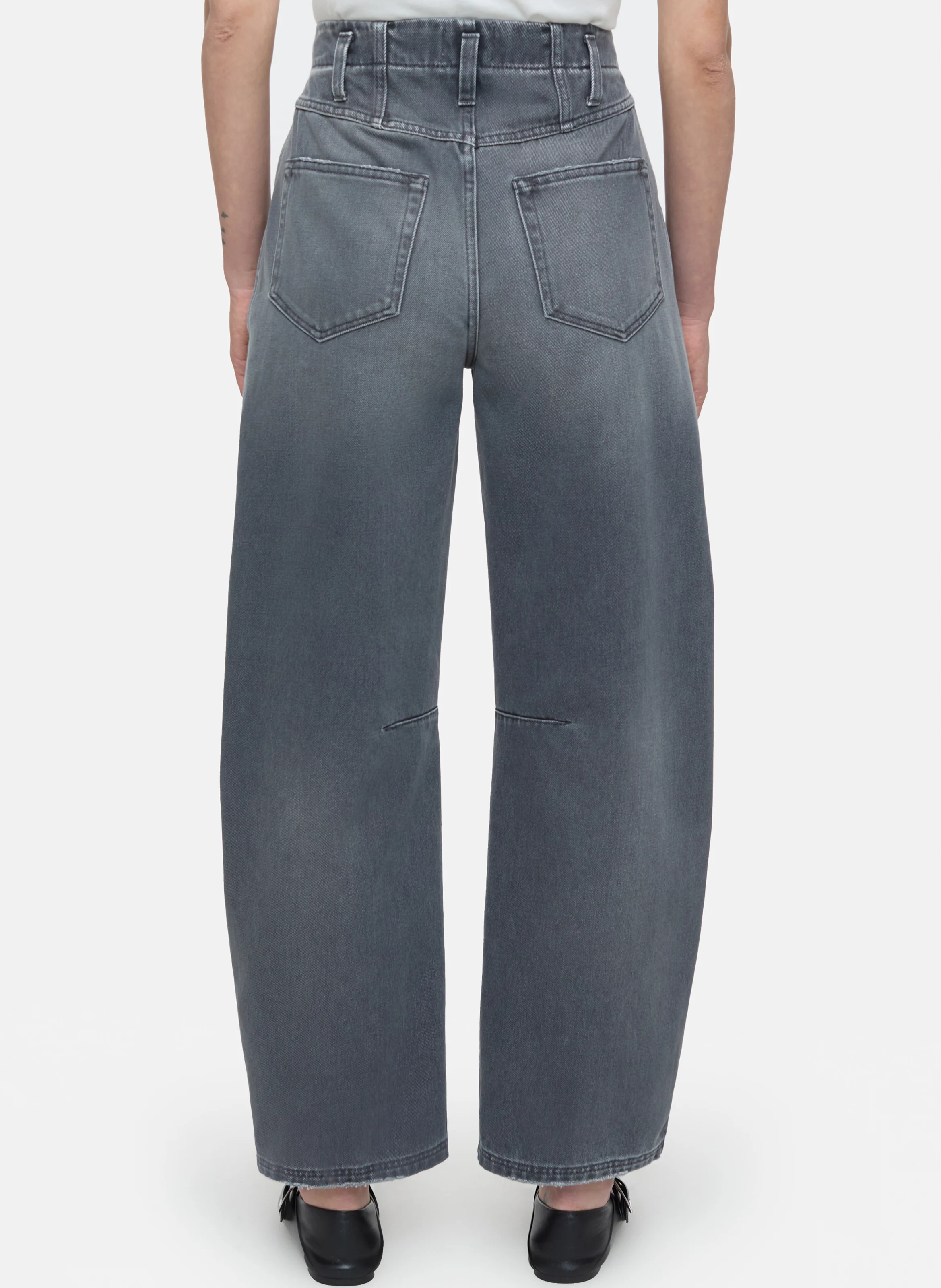 RIDGE-X - Jean large taille haute en coton | Gris