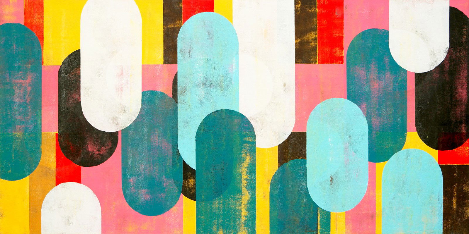 Traffic Pink Landscape by Ronald Hunter - Limited Edition. Edition of: 150. Signed.