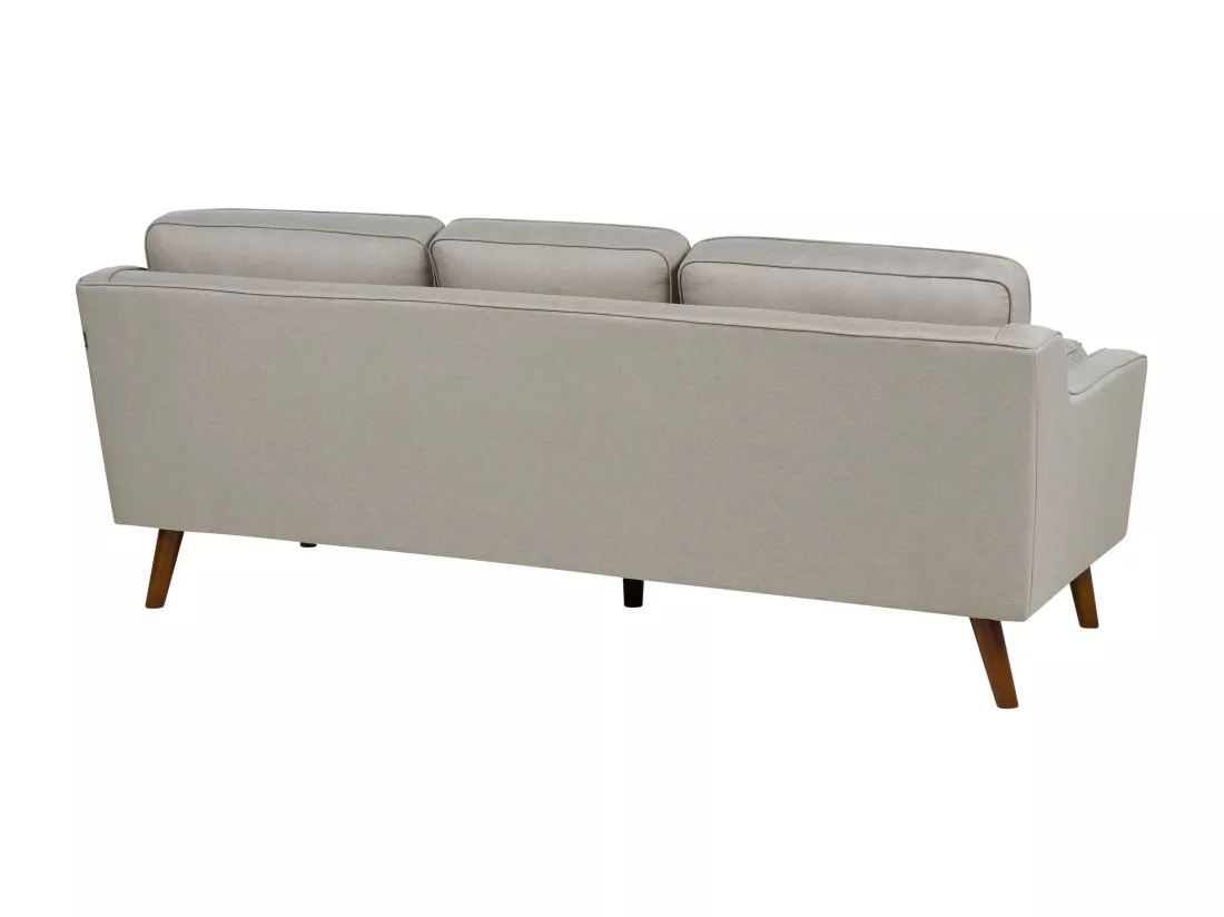 Canapé 3 places en tissu beige LOKKA