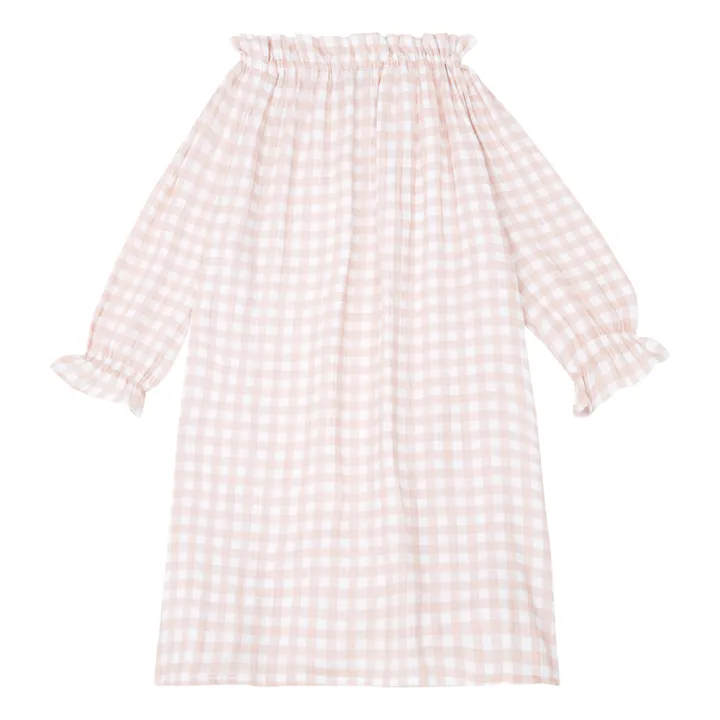 Risu Risu Robe de Nuit Gaze de Coton Bio Sissi | Rose pâle