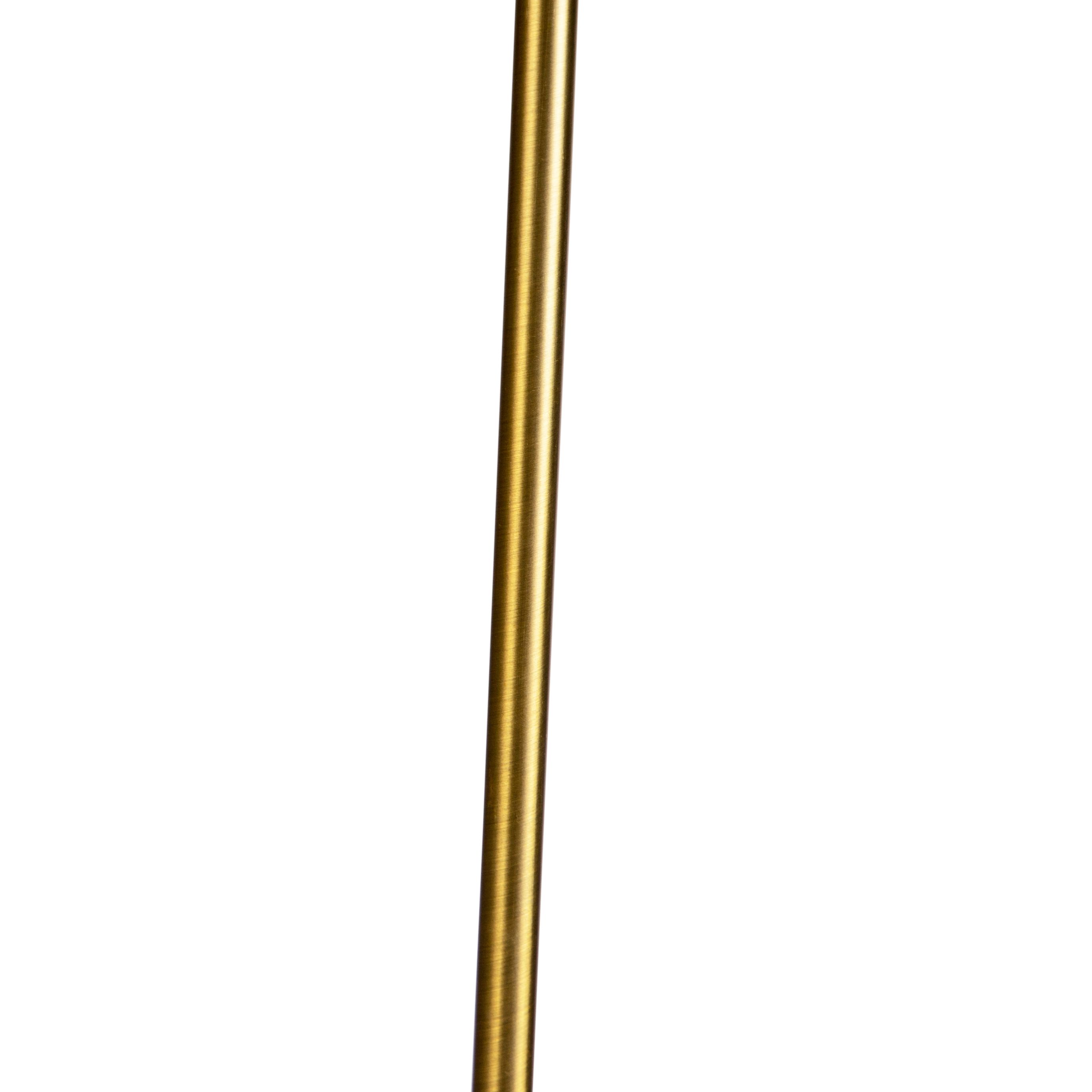 Vloerlamp brons met Granny kap crème 45 cm verstelbaar - Parte
