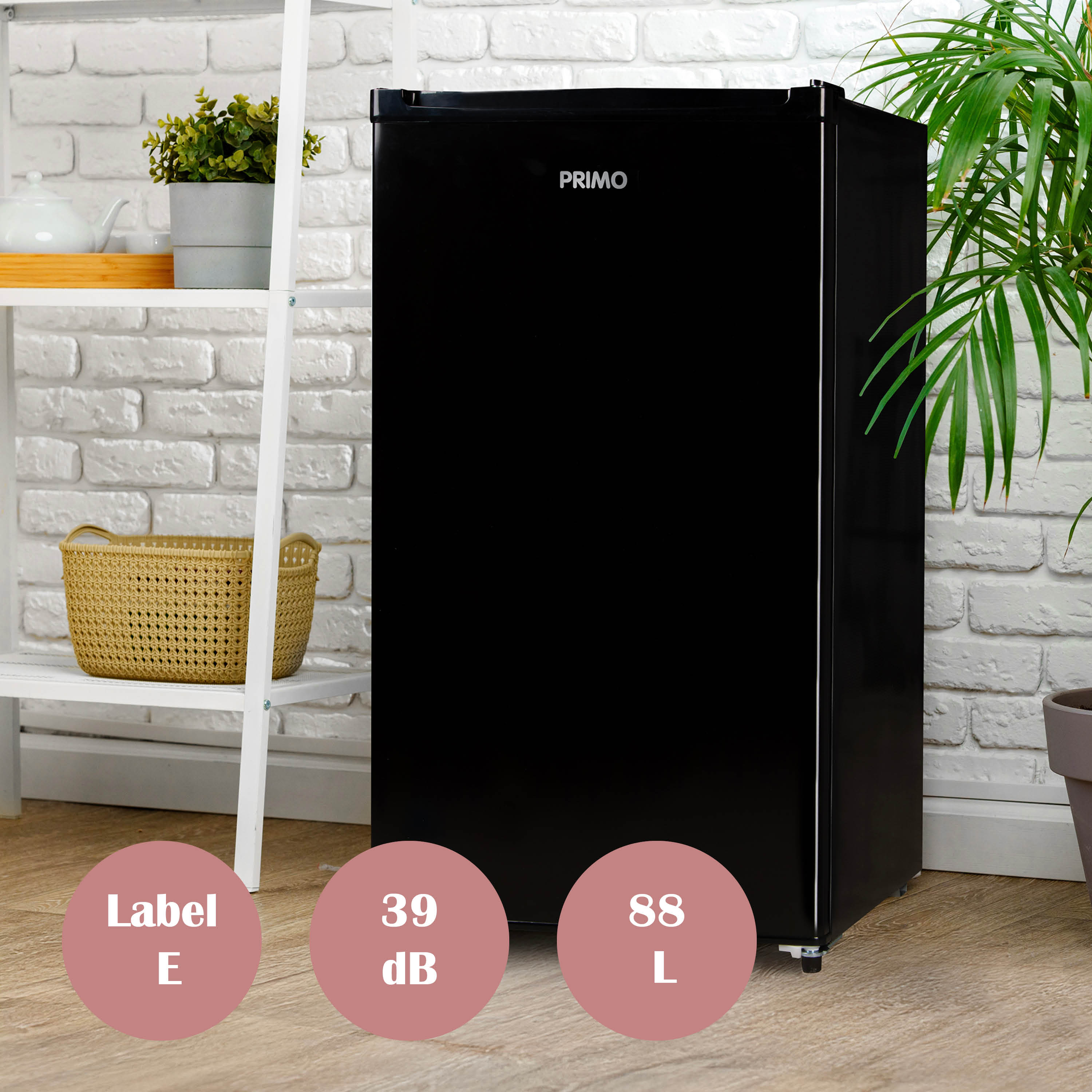 Primo PR121FR 88 liter tafelmodel koelkast - Black