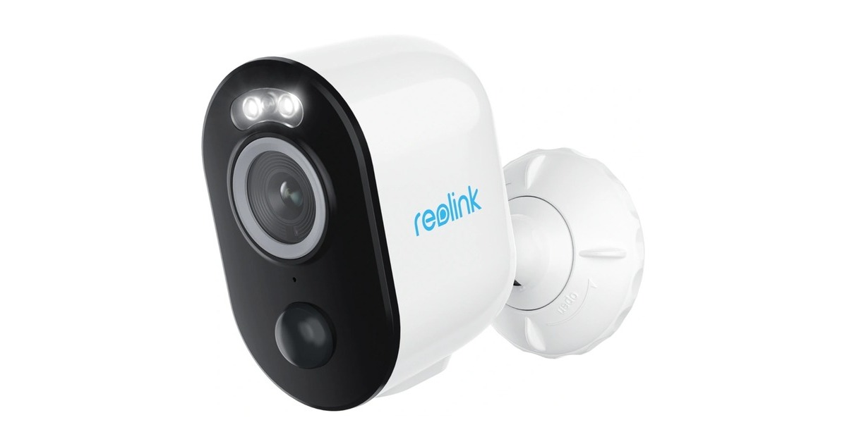 ReolinkB330, slimme 5MP draadloze camera met spotlight + Solar Panel 2  (Wit, PIR detectie)