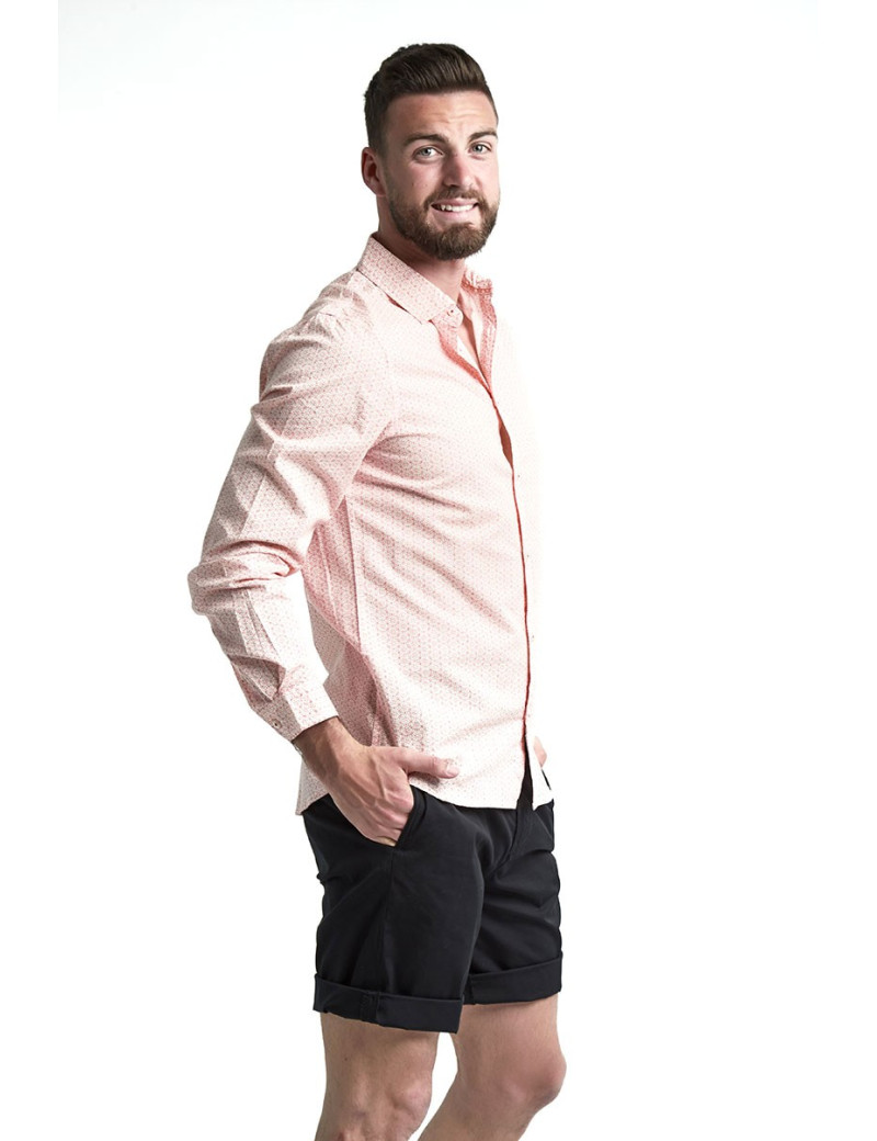 PETROL IND CHEMISE À MOTIFS CORAIL
