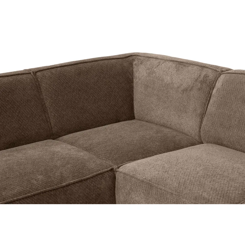Hoekbank Romy links - stof Egon - taupe