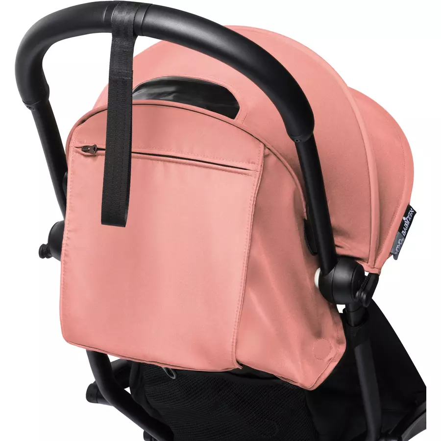 BABYZEN Kinderwagen YOYO2 6+ Black mit Textilset Ginger und Backpack YOYO Black