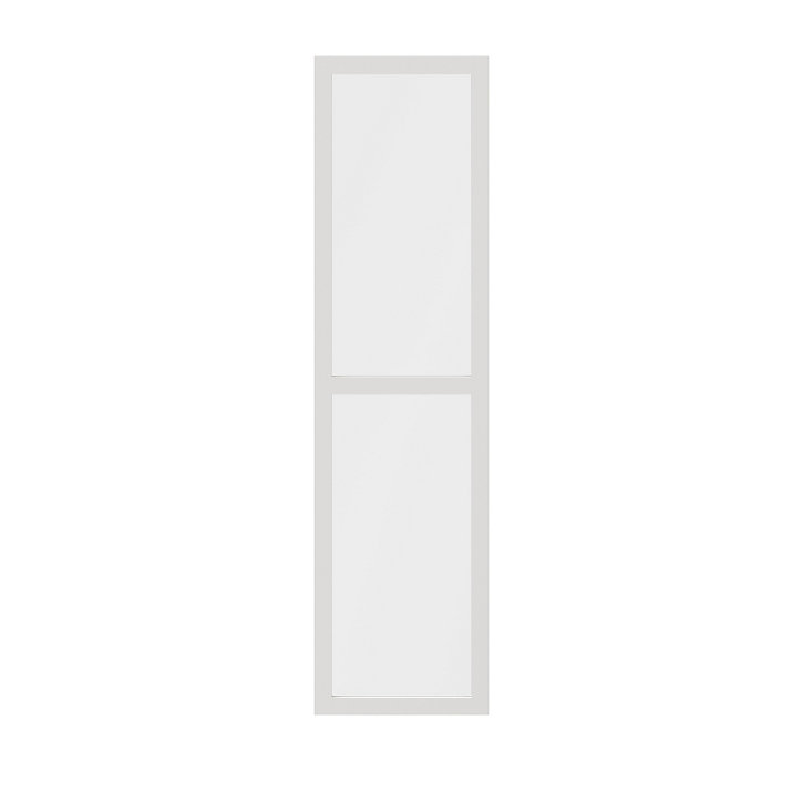 Porte battante verre transparent blanche GoodHome Atomia H. 187,2 x 49,7 cm