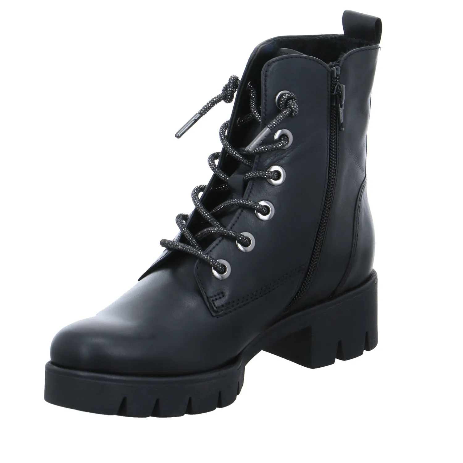 GABOR Boot Schwarz Leder