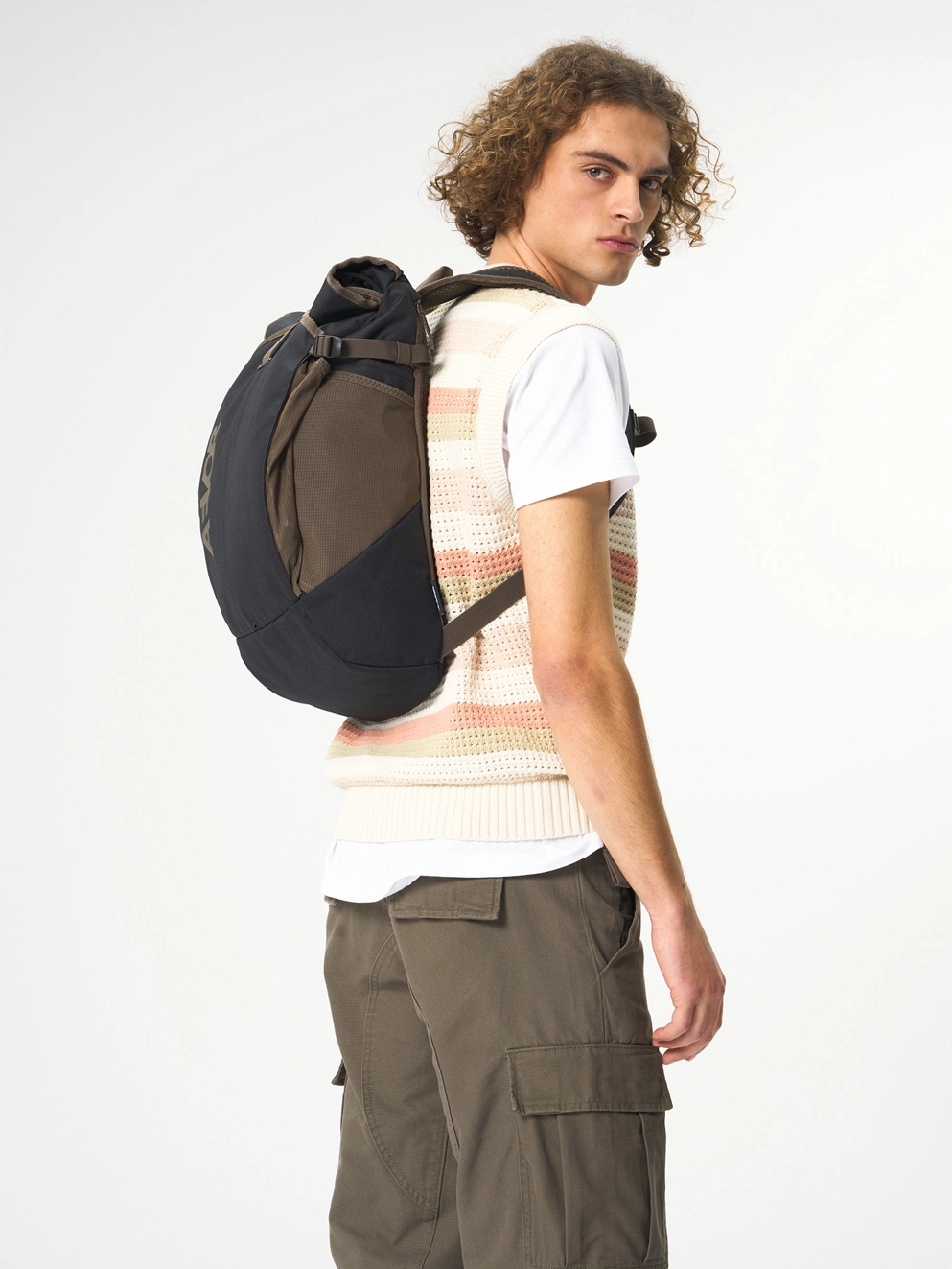 AEVOR Roll Pack Backpack black olive
