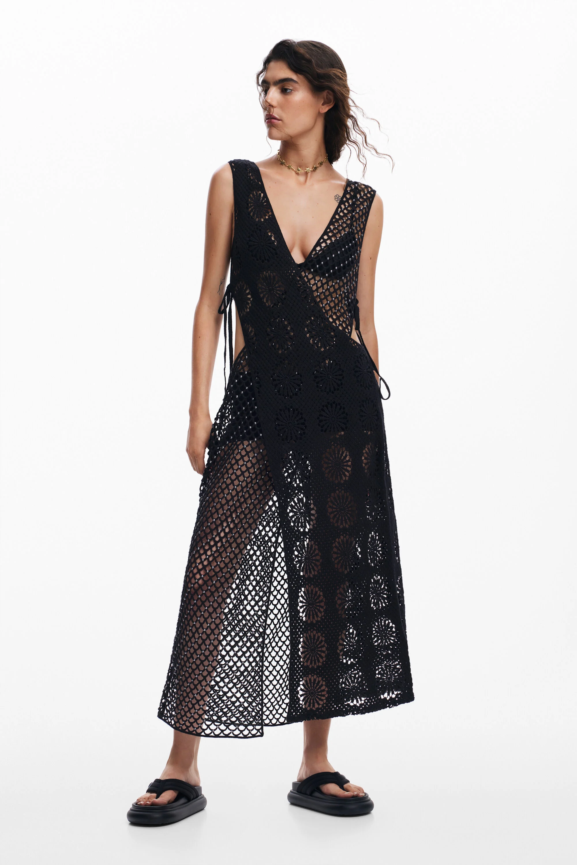 Vestido de crochê