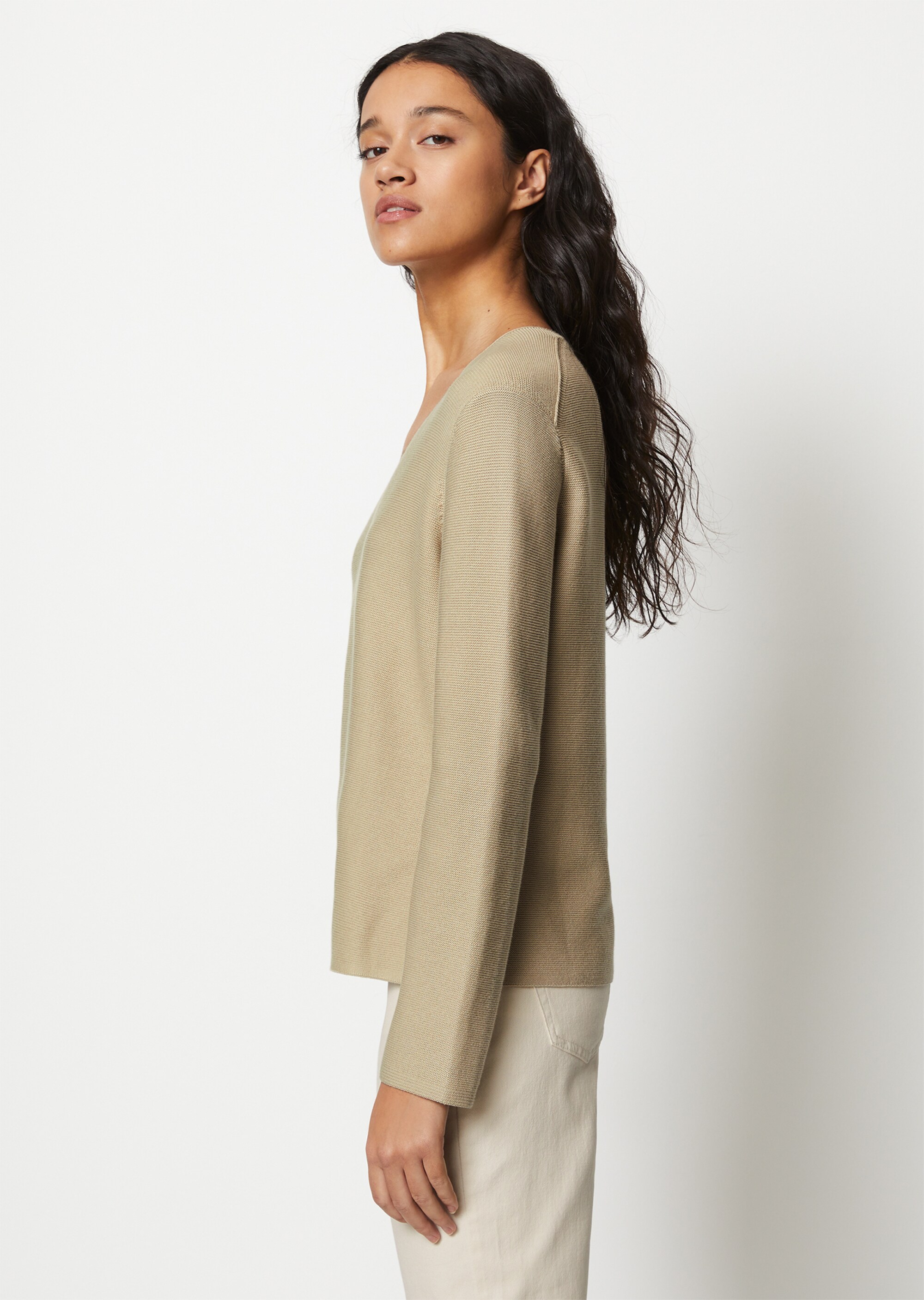 V-Neck-Pullover looseaus Organic Cotton