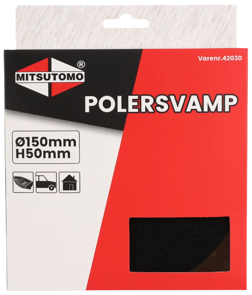 Polersvamp Ø150 mm H. 50 mm
