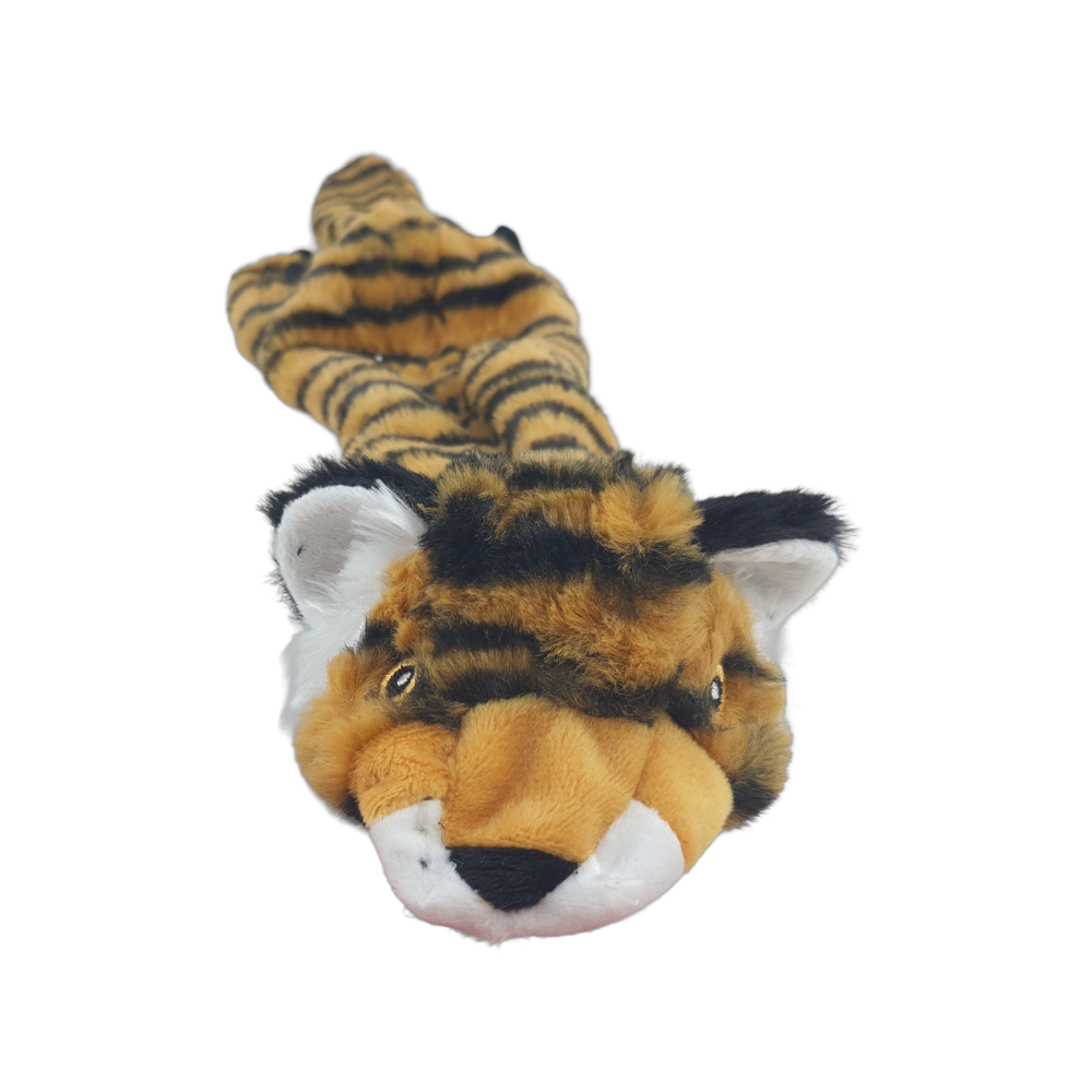 Jouet tigre orange 56 cm pour chien