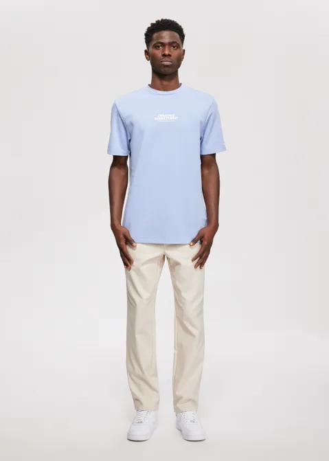 T-shirt met print worldwide paars (LAV)