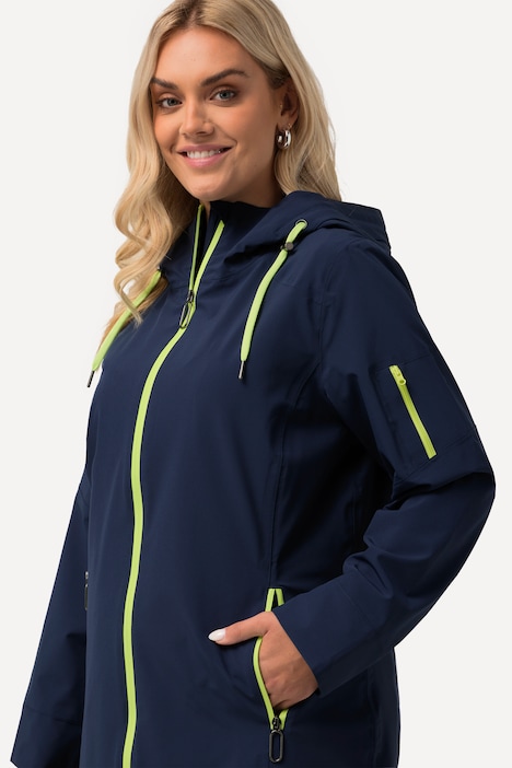 HYPRAR Funktionsjacke, wasserdicht, Stehkragen, Kapuze