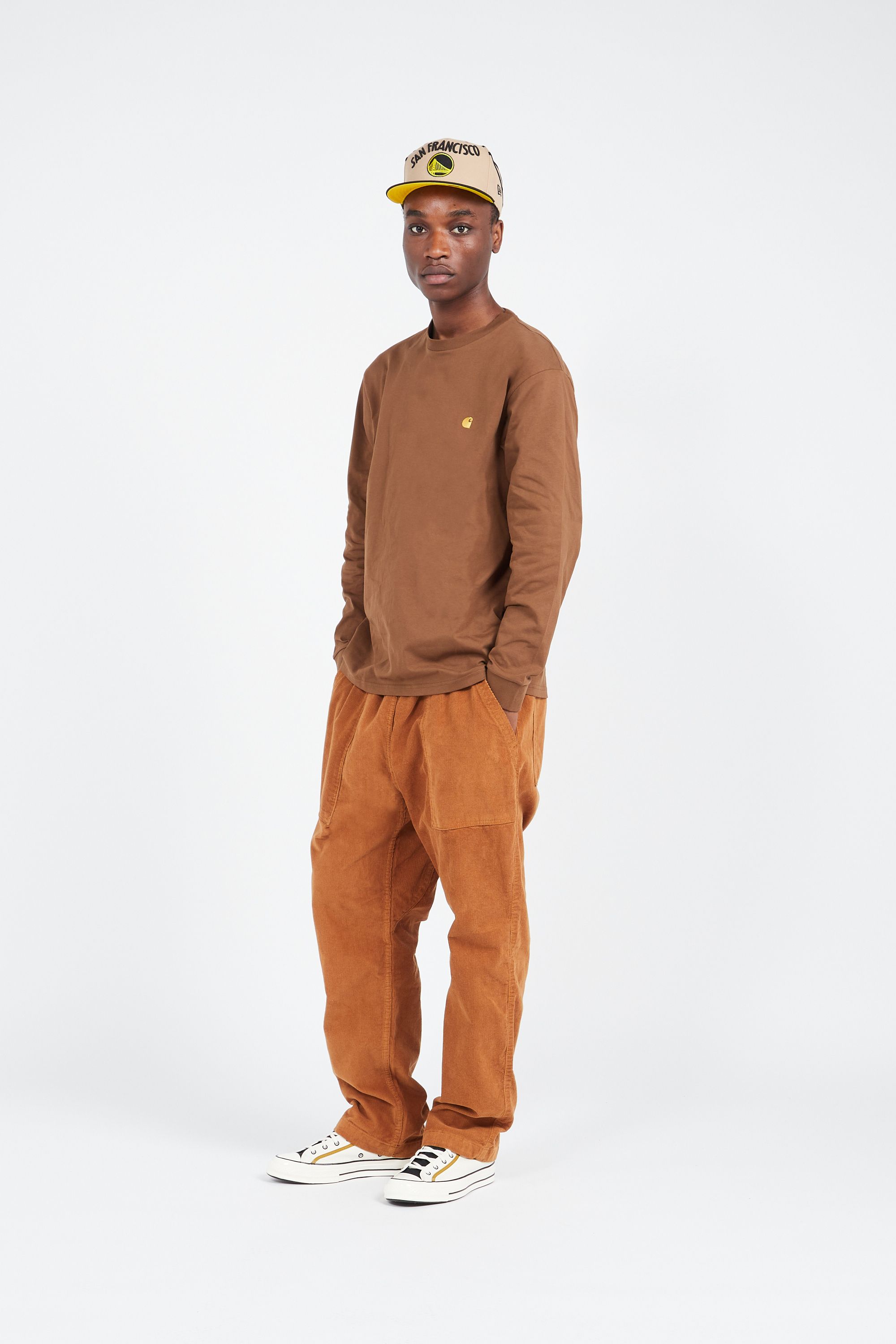 CARHARTT WIP T-shirt  CHASE Marron