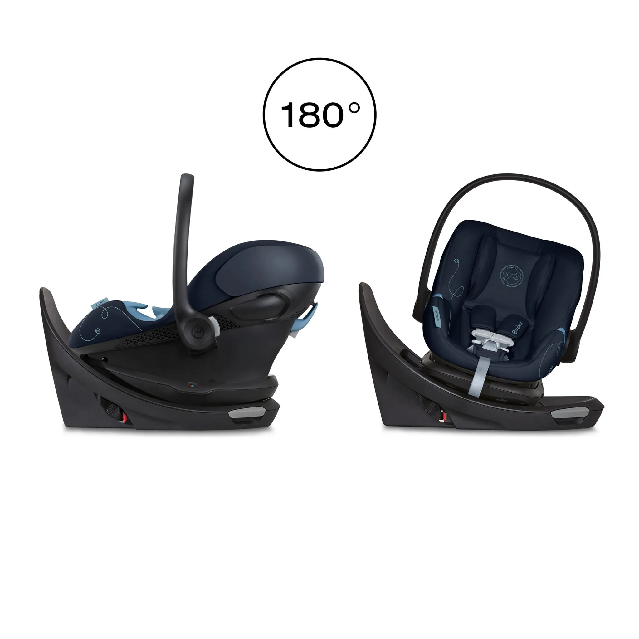 Cybex Poussette Gazelle S 2 + Siège d'Auto Aton G Swivel - Ocean Blue