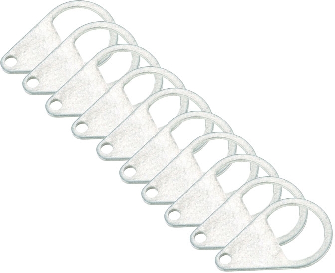 Berger Heringslasche Aluminium 10er Pack