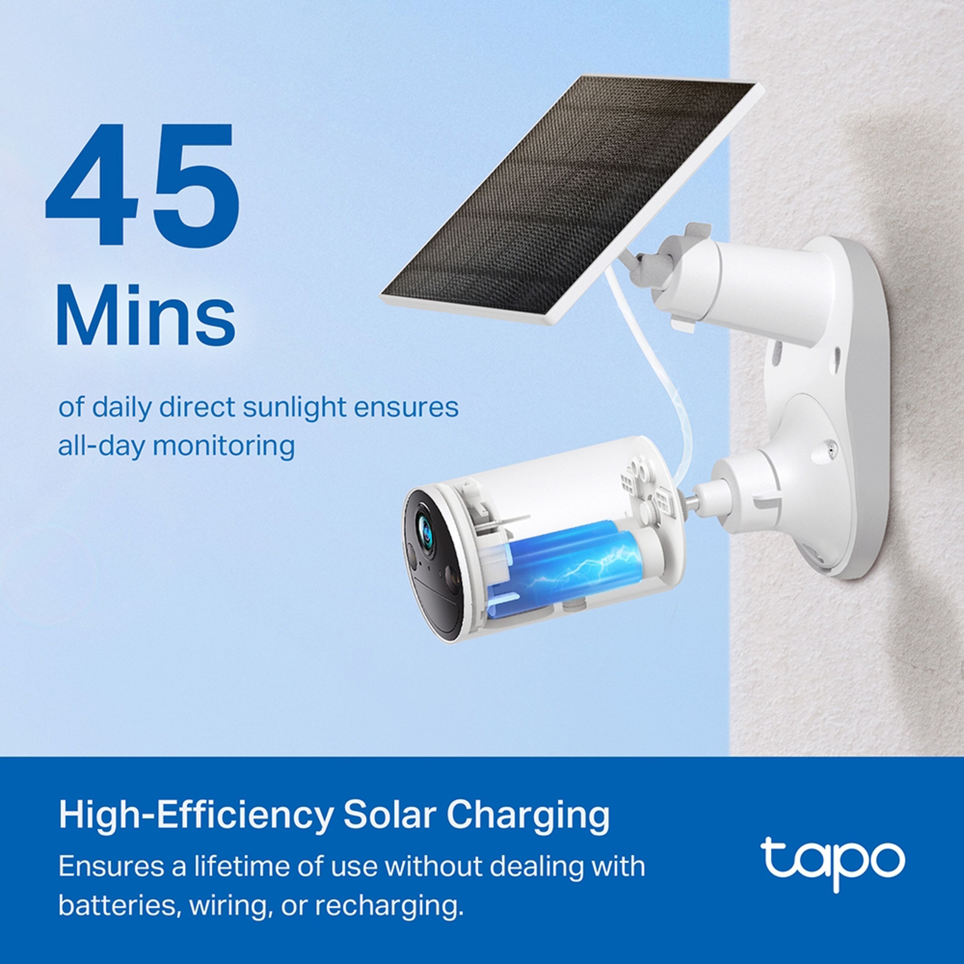 TP-link Tapo A201 – Solcellepanel for overvåkningskamera