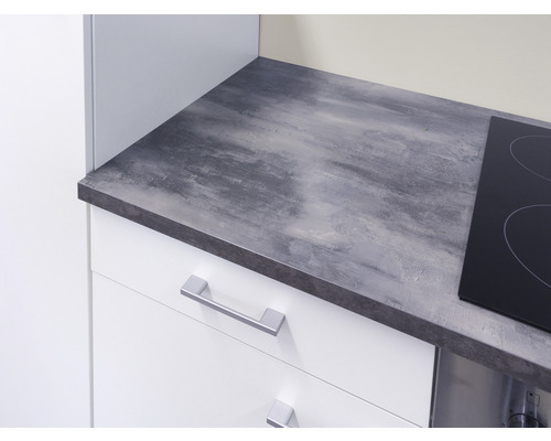Flex Well keukenblok met apparatuur Lucca 210 cm wit mat gedemonteerde variant omkeerbaar 00012363