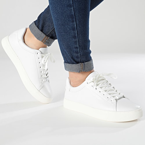 Baskets Femme Clean Cupsole Lace Up 1863 Triple White
