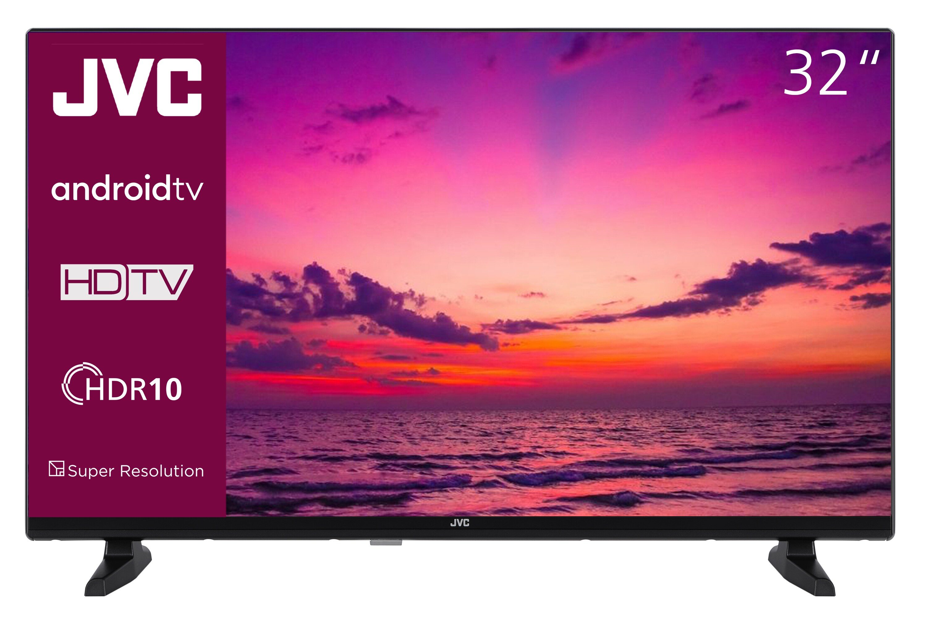JVC LT-32VAH3355 32 Zoll Fernseher Android TV (HD-Ready Smart TV, HDR, Triple-Tuner, Google Play Store)