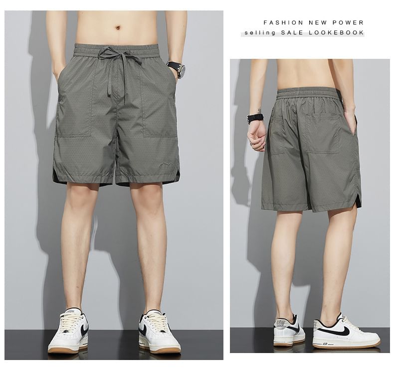 Nataro - Effen short met middelhoge taille