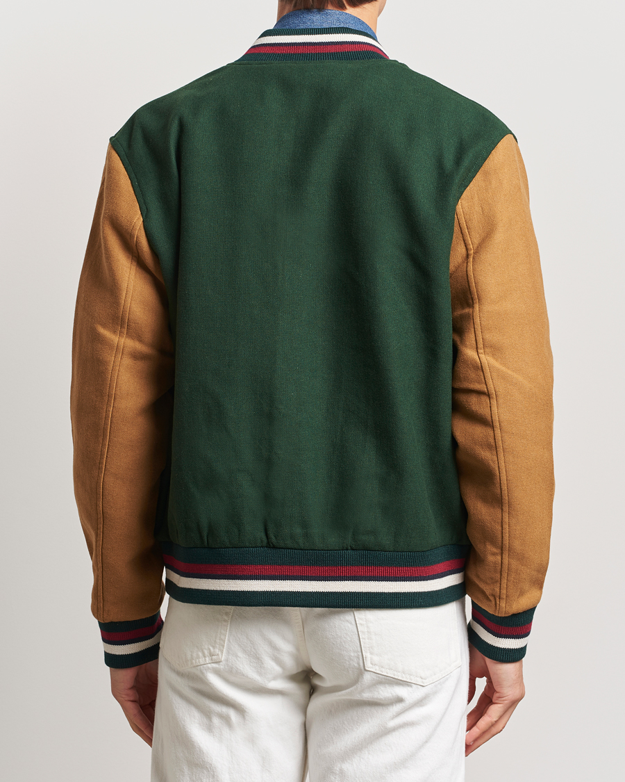 GANT Wool Varisty Jacket Tartan Green