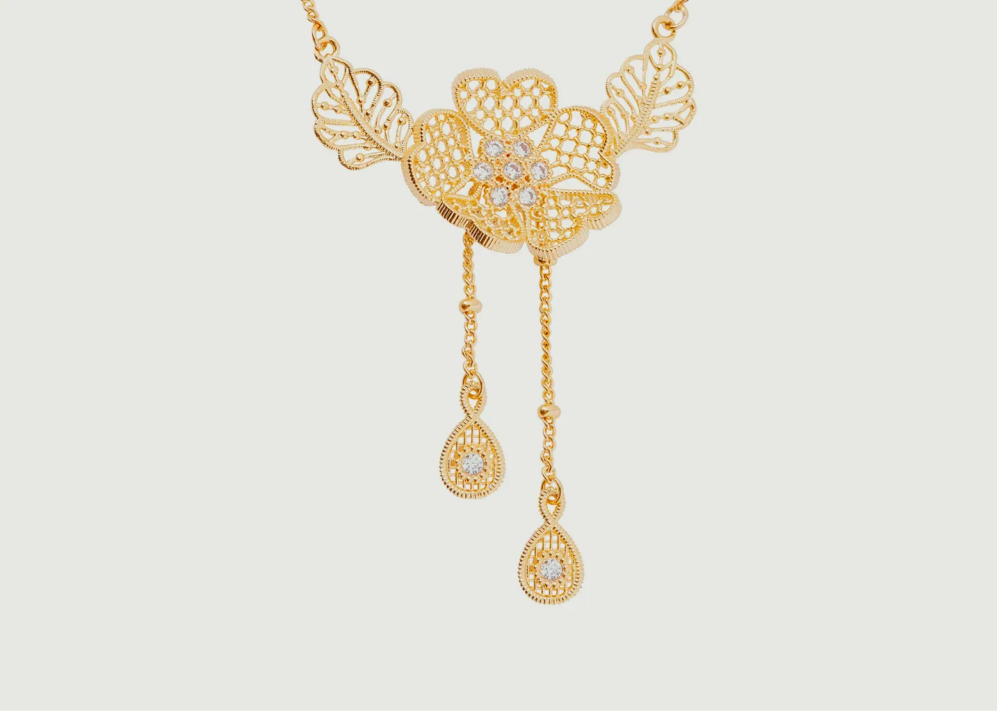 Collier plastron Fil d'Or Les Néréides